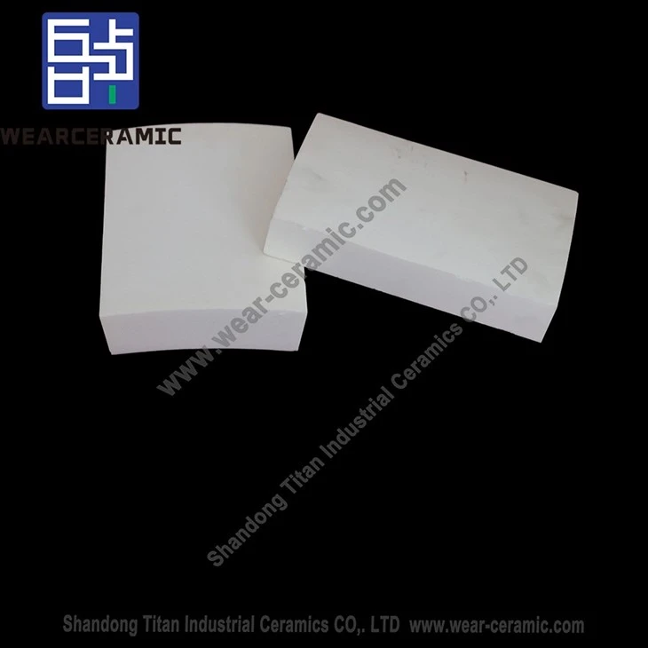 ZTA Zirconium Aluminum Curved Pipe Liner For Chemical Industry